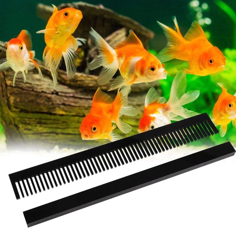 Hffheer Aquarium Overflow Comb 320mm Length Black Fish Weir Comb - Image 1